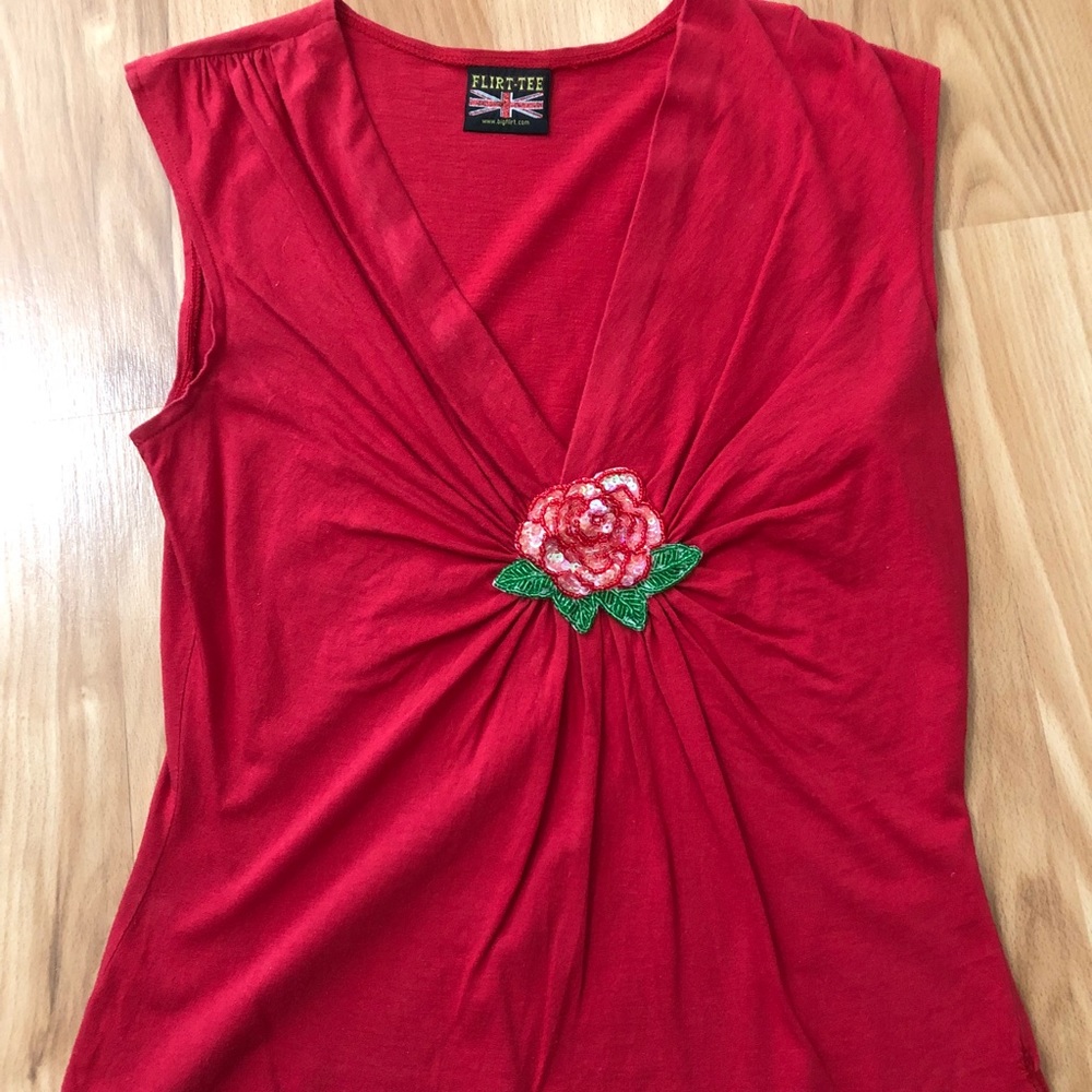 Rose Sequin Top